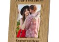 Personalized Picture Photo Frame Laser Engraved Wood Frame 7x 5 Wooden ...